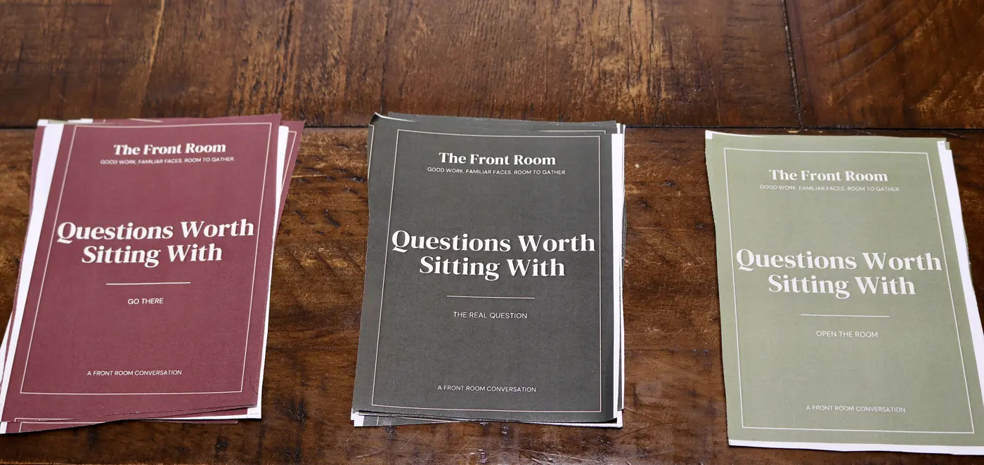 Questions Worth Sitting With conversation cards